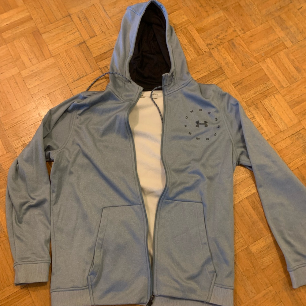 Under Armour Light Blue Full-Zip Hoodie